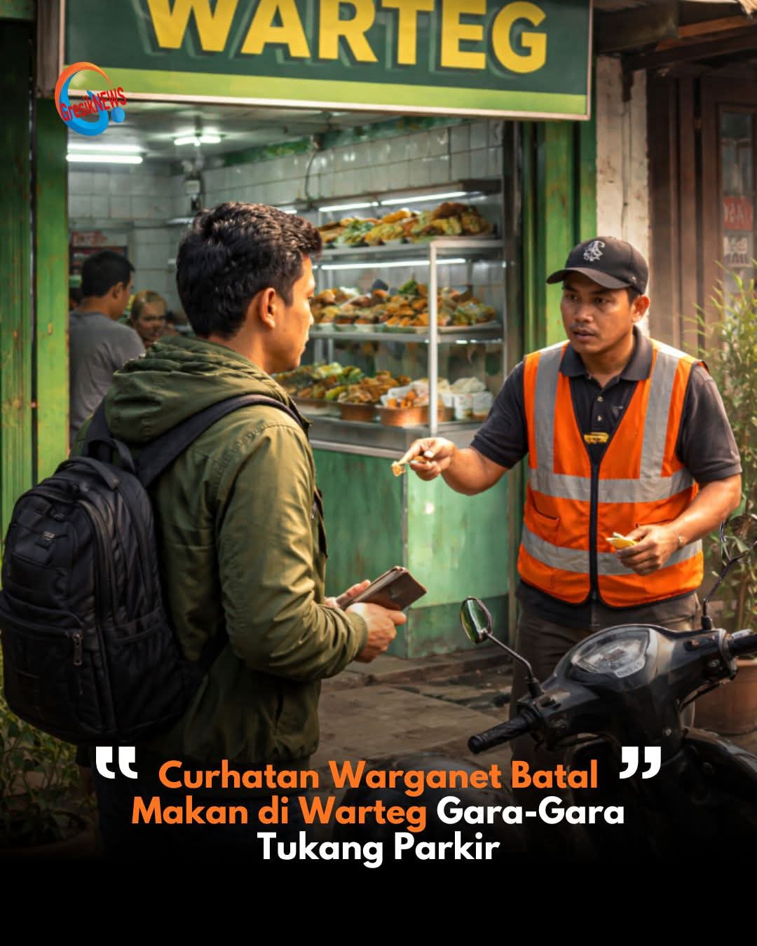 Tukang Parkir Dikeluhkan.  Batal Makan di Warung  